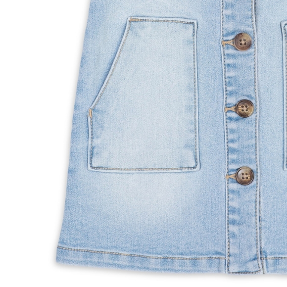 NWT Girls Denim Overall Jumper - Picture 5 of 7